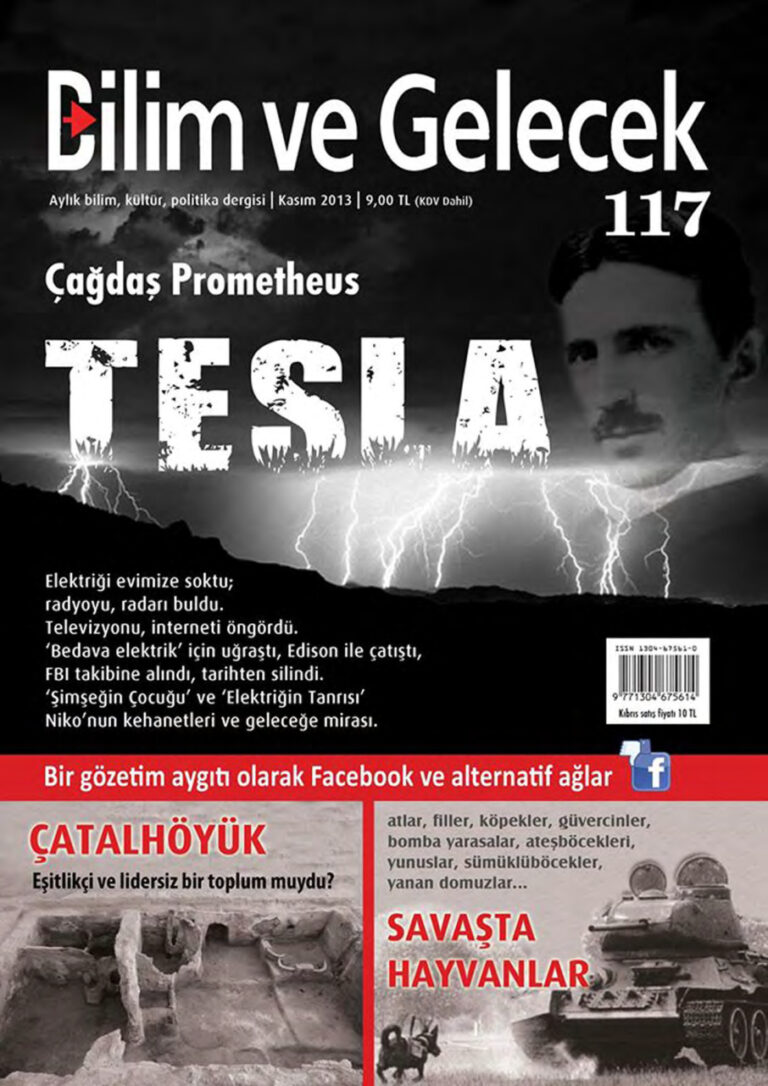 Bilim ve Gelecek Sayı 117 Kasım 2013 Kitap Kapağı