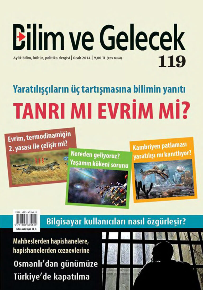 Bilim ve Gelecek Sayı 119 Ocak 2014 Kitap Kapağı