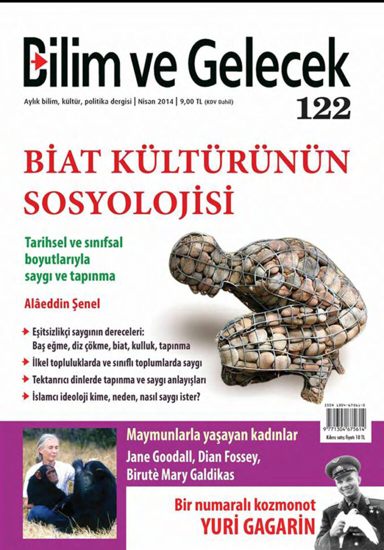 Bilim ve Gelecek Sayı 122 Nisan 2014 Kitap Kapağı