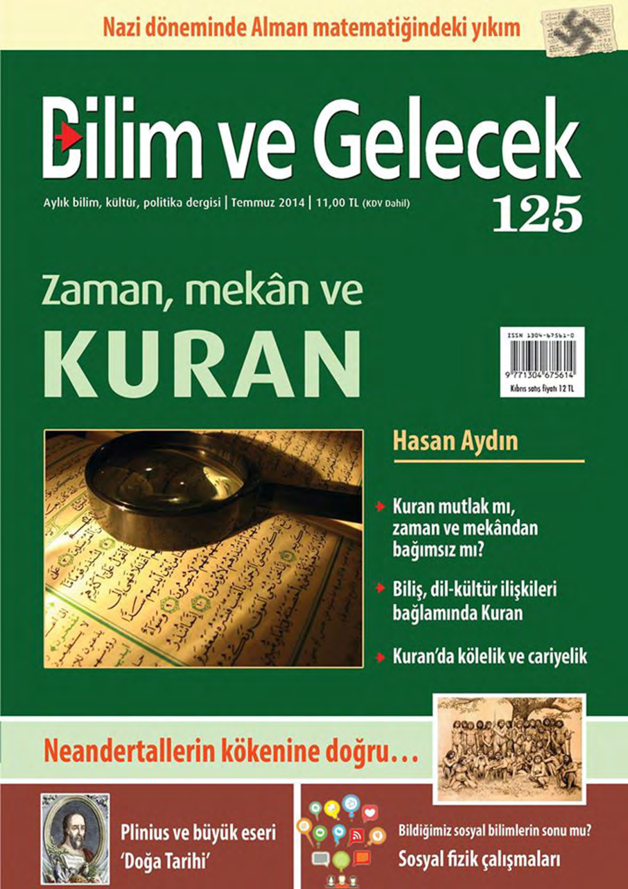 Bilim ve Gelecek Sayı 125 Temmuz 2014 PDF İndir – Kolektif
