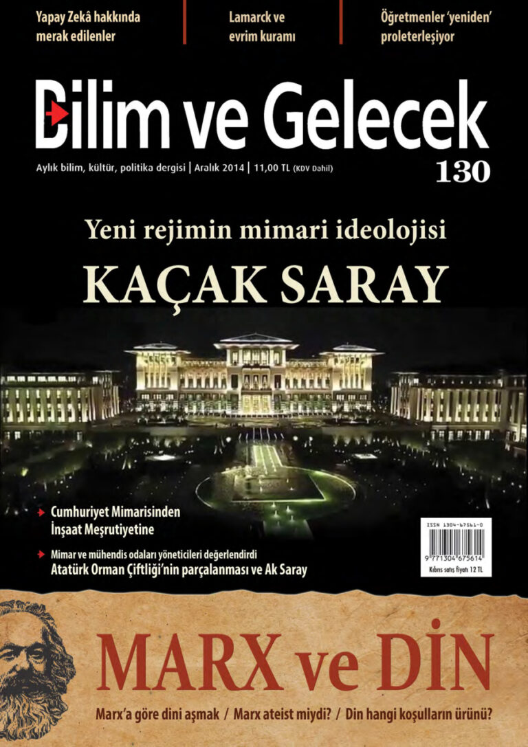 Bilim ve Gelecek Sayı 130 Aralık 2014 Kitap Kapağı