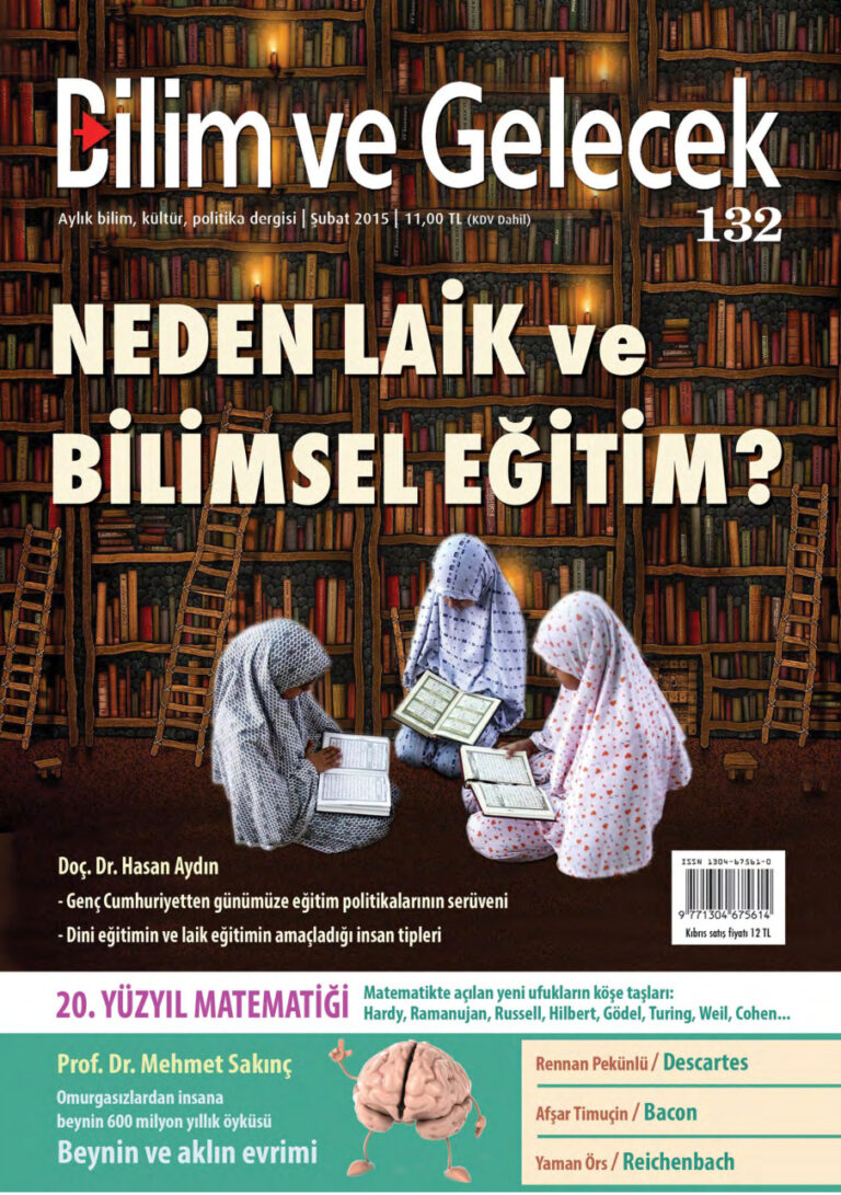 Bilim ve Gelecek Sayı 132 Şubat 2015 Kitap Kapağı