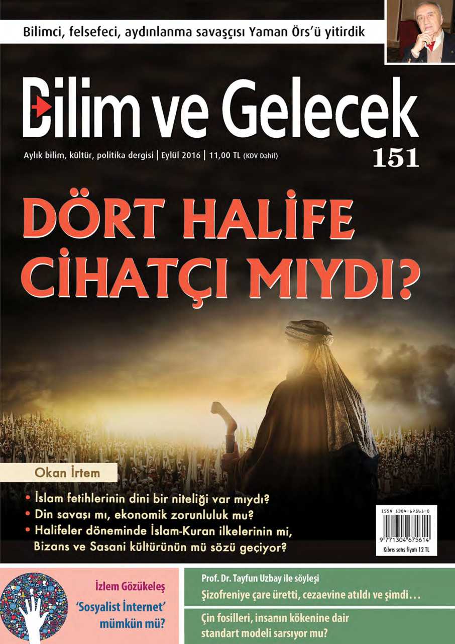 Bilim ve Gelecek Sayı 151 Eylül 2016 PDF İndir – Kolektif