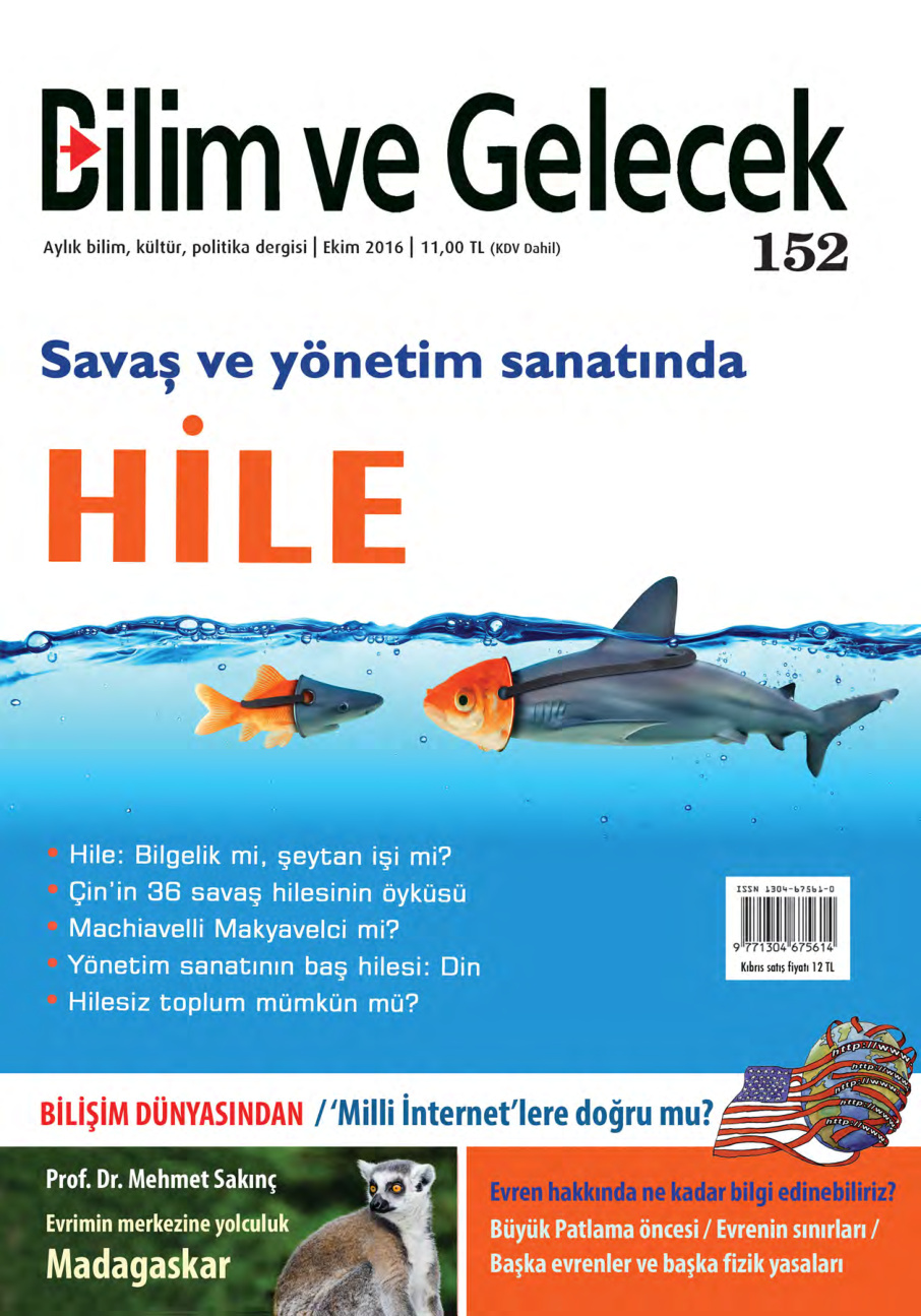 Bilim ve Gelecek Sayı 152 Ekim 2016 PDF İndir – Kolektif