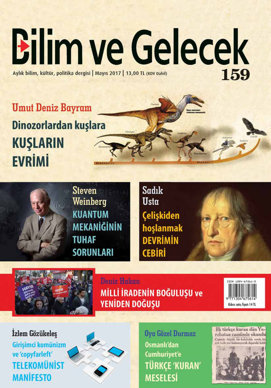 Bilim ve Gelecek Sayı 159 Mayıs 2017 PDF İndir – Kolektif