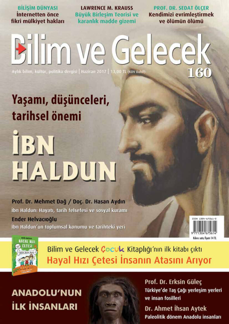 Bilim ve Gelecek Sayı 160 Haziran 2017 Kitap Kapağı