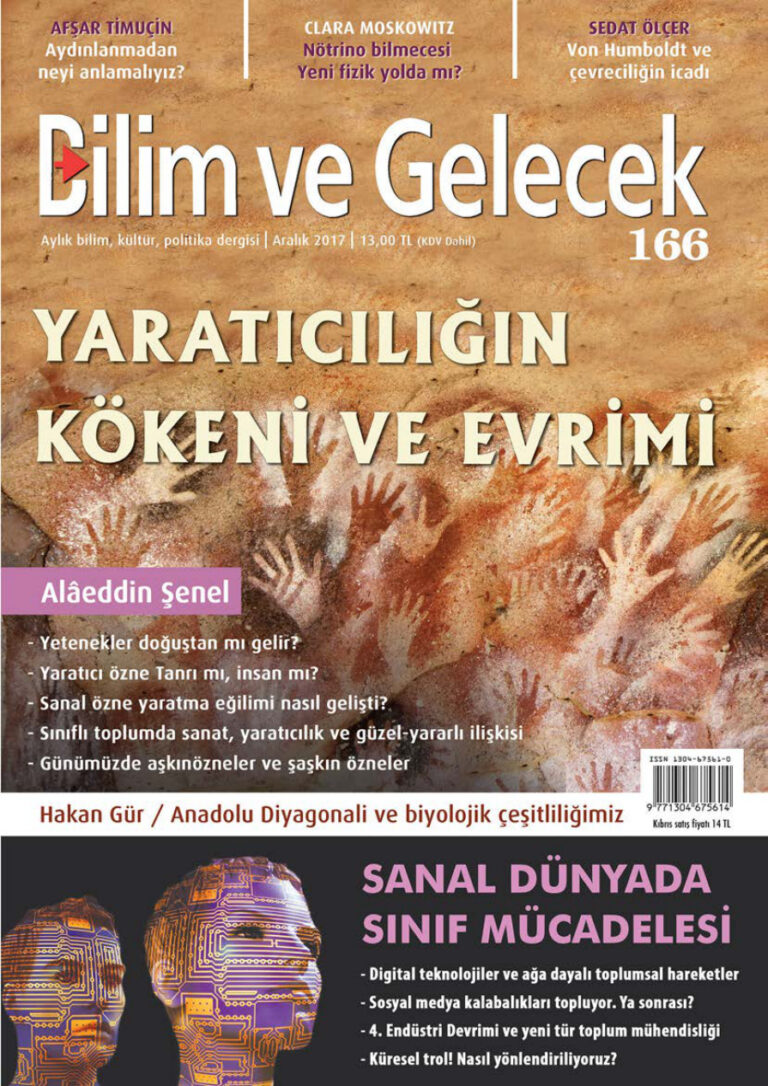 Bilim ve Gelecek Sayı 166 Aralık 2017 Kitap Kapağı