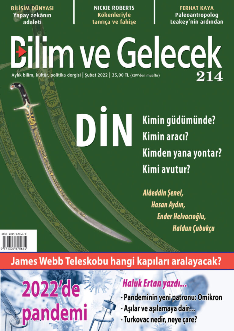 Bilim ve Gelecek Sayı 214 Şubat 2022 Kitap Kapağı