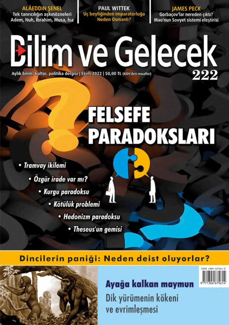 Bilim ve Gelecek Sayı 222 2022 Ekim Kitap Kapağı