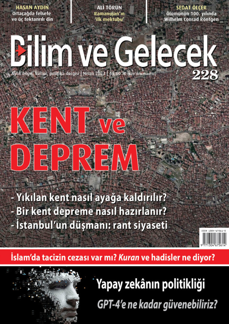 Bilim ve Gelecek Sayı 228 2023 Nisan Kitap Kapağı