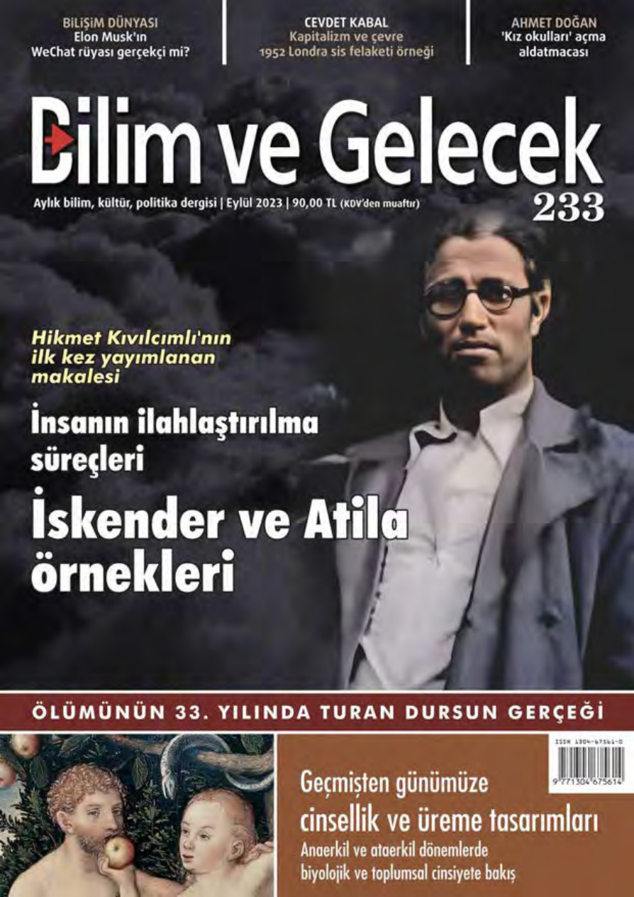 Bilim ve Gelecek Sayı 233 2023 Eylül PDF İndir – Kolektif