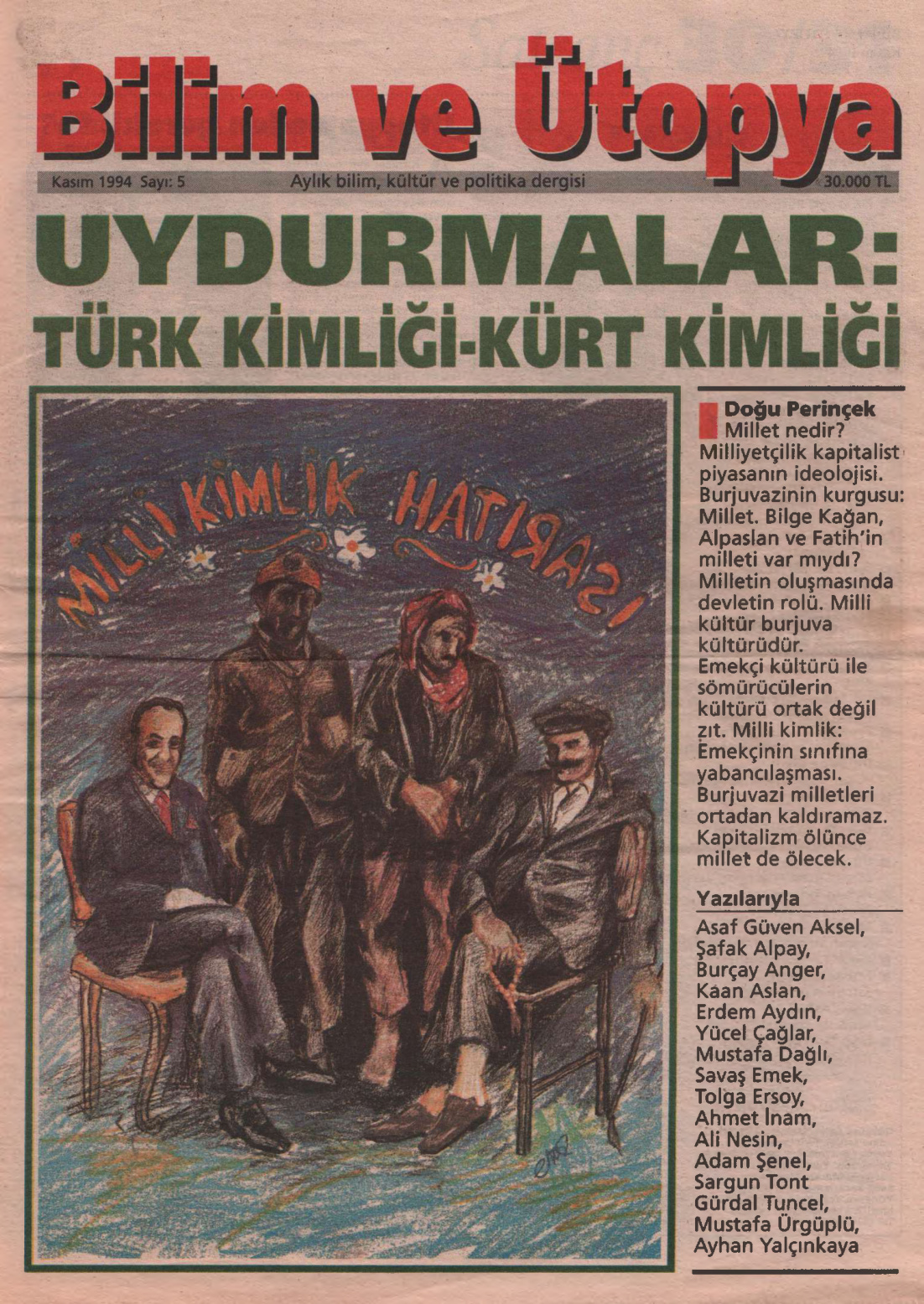 Bilim ve Ütopya Sayı 005 Kasım 1994 PDF İndir – Kolektif