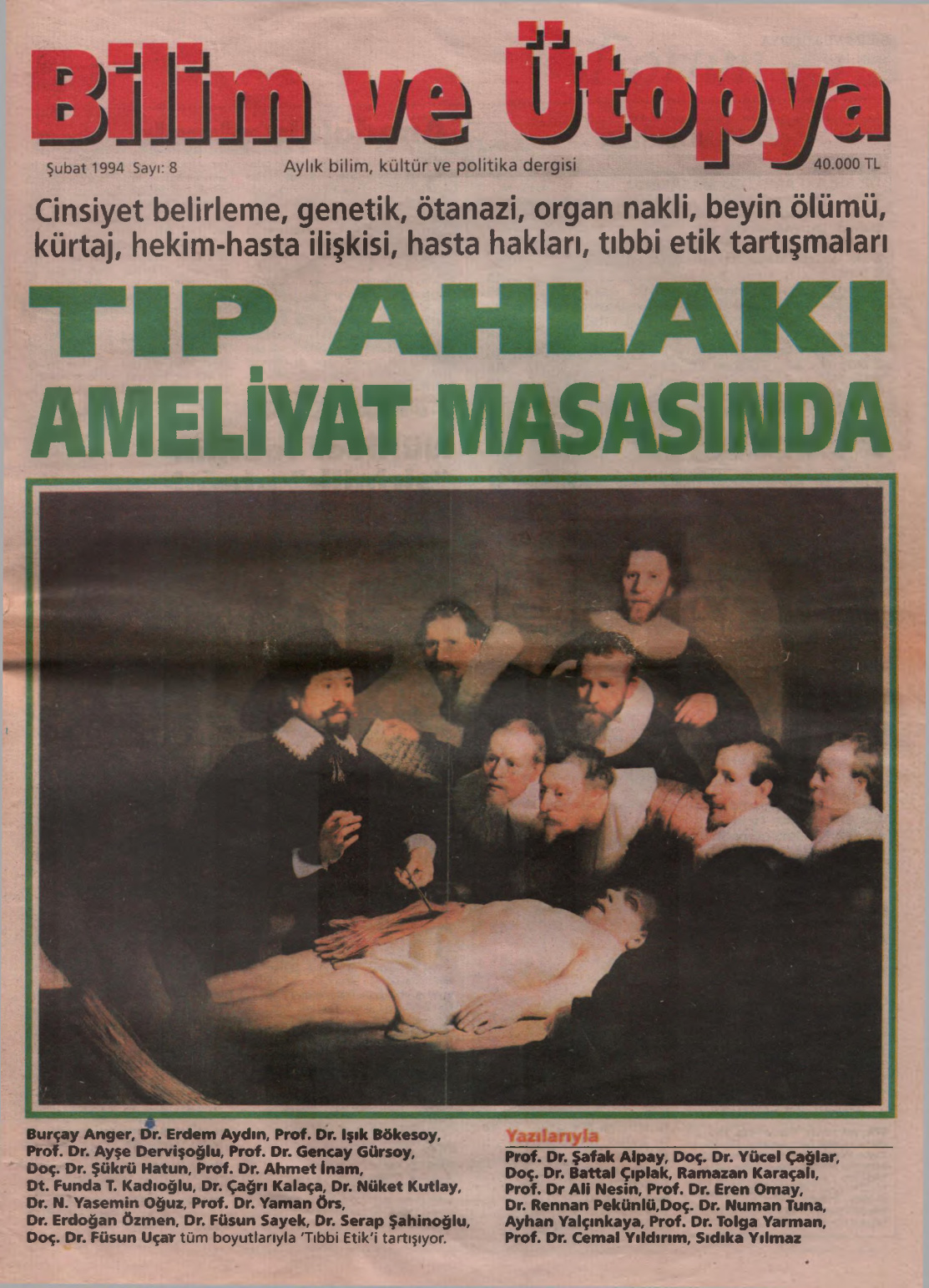 Bilim ve Ütopya Sayı 008 Şubat 1995 PDF İndir – Kolektif