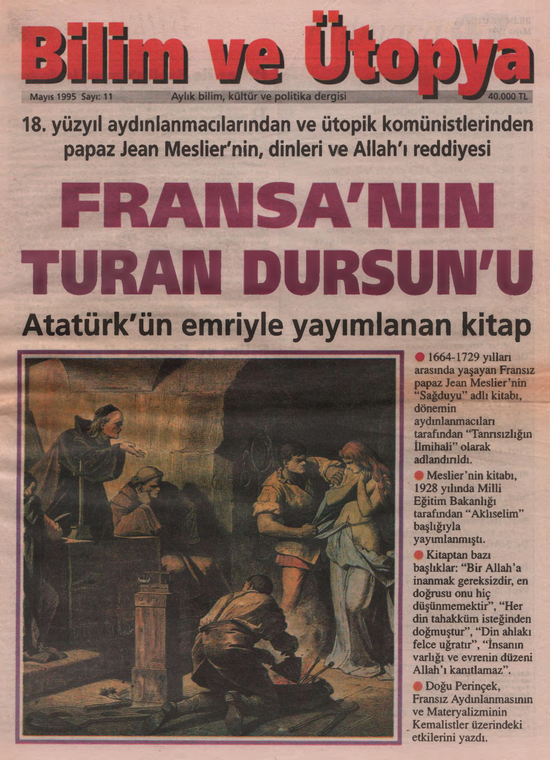 Bilim ve Ütopya Sayı 011 Mayıs 1995 PDF İndir – Kolektif