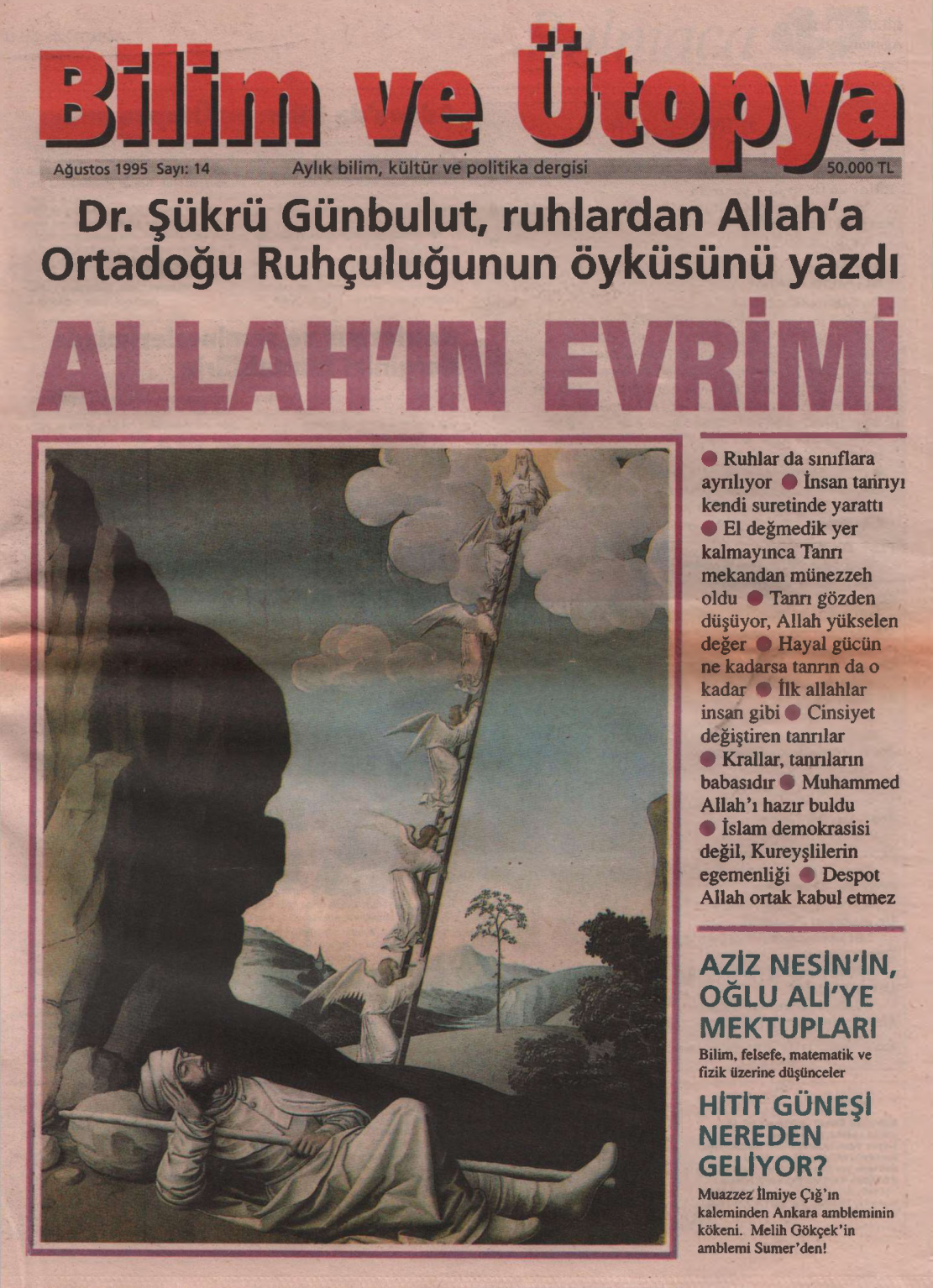 Bilim ve Ütopya Sayı 014 Ağustos 1995 PDF İndir – Kolektif