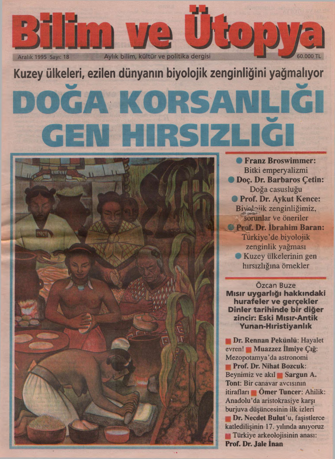 Bilim ve Ütopya Sayı 018 Aralık 1995 PDF İndir – Kolektif