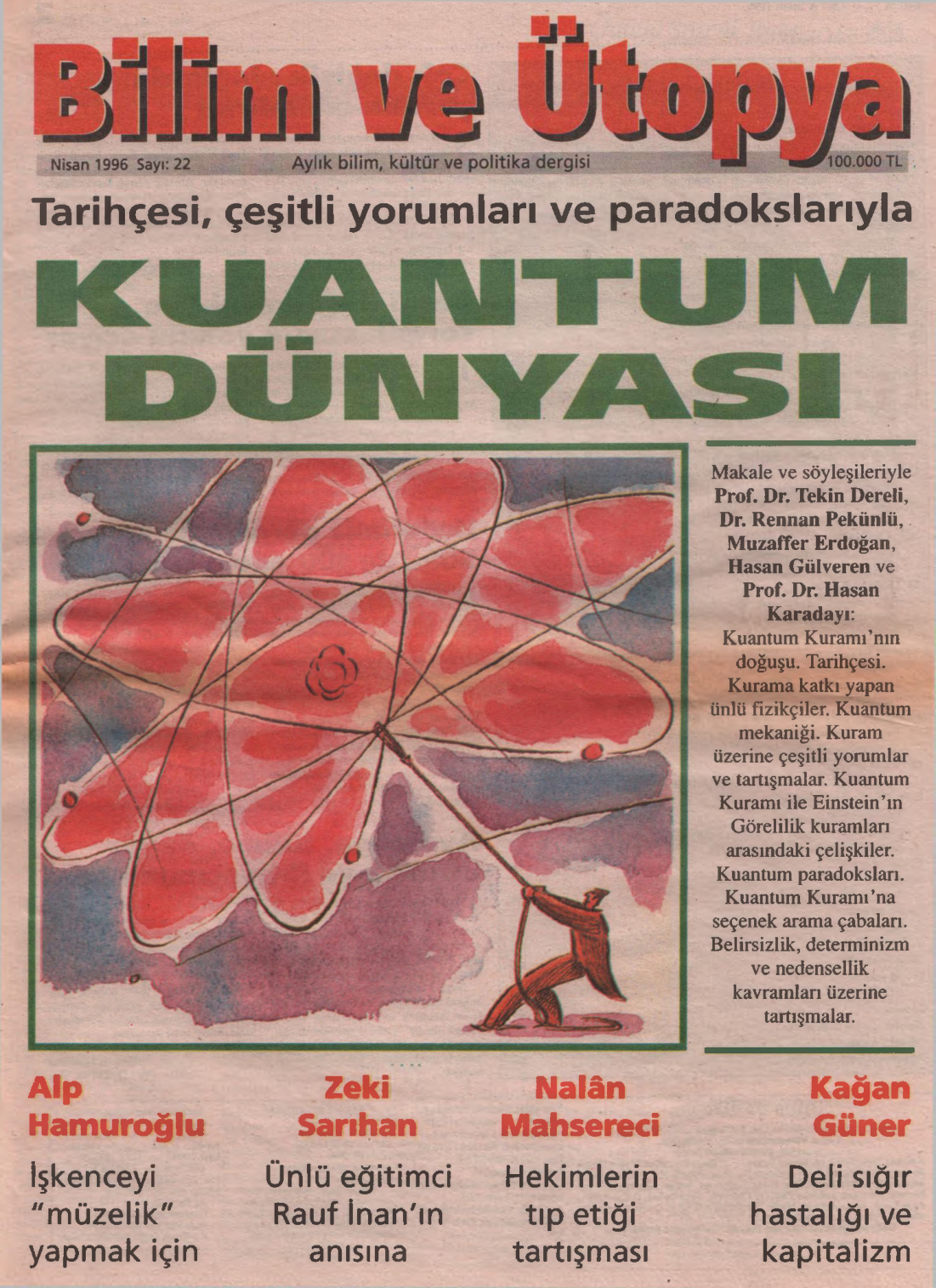 Bilim ve Ütopya Sayı 022 Nisan 1996 PDF İndir – Kolektif
