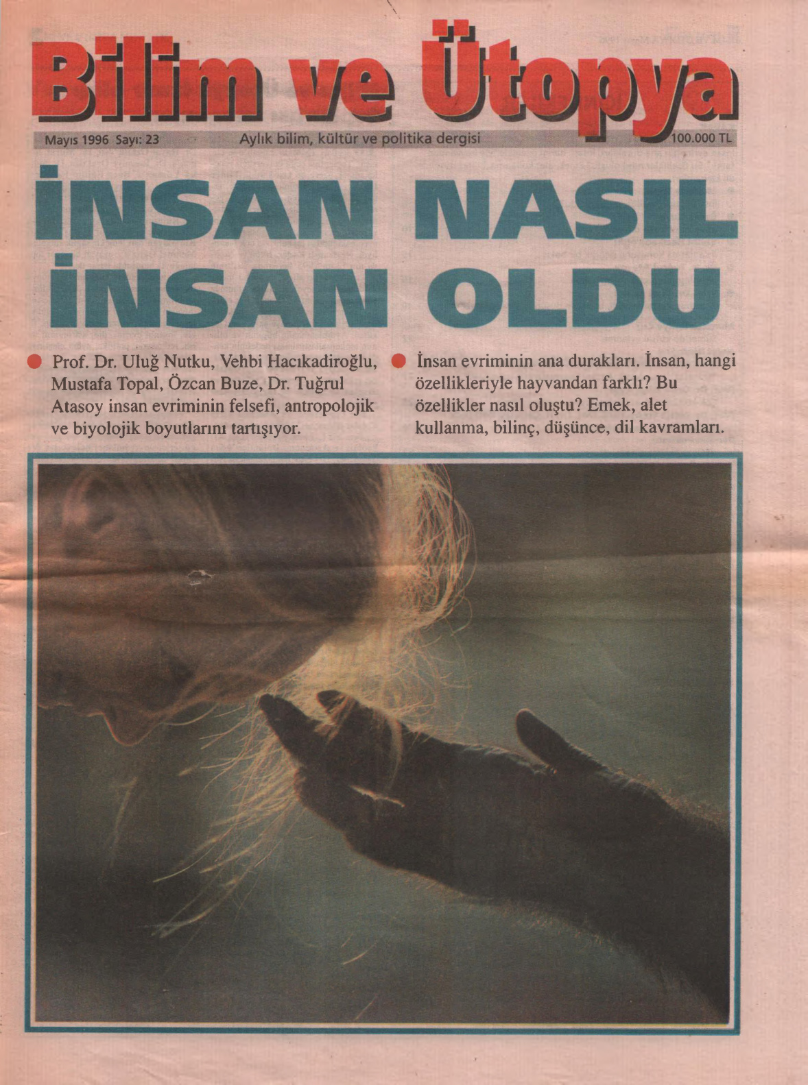 Bilim ve Ütopya Sayı 023 Mayıs 1996 PDF İndir – Kolektif