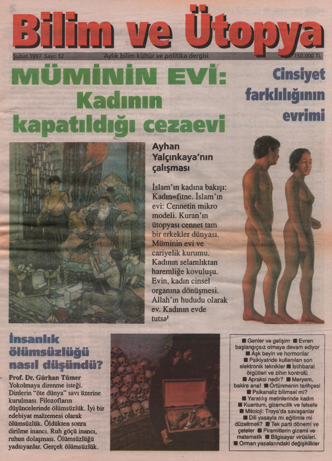 Bilim ve Ütopya Sayı 032 Şubat 1997 PDF İndir – Kolektif