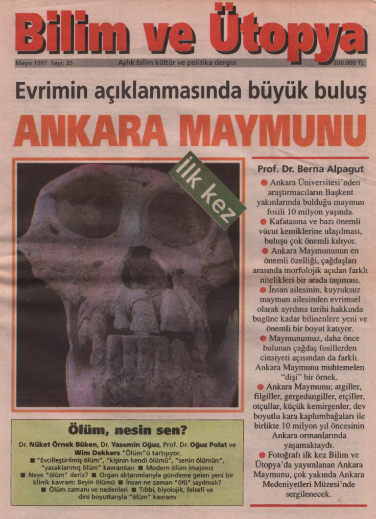 Bilim ve Ütopya Sayı 035 Mayıs 1997 Kitap Kapağı