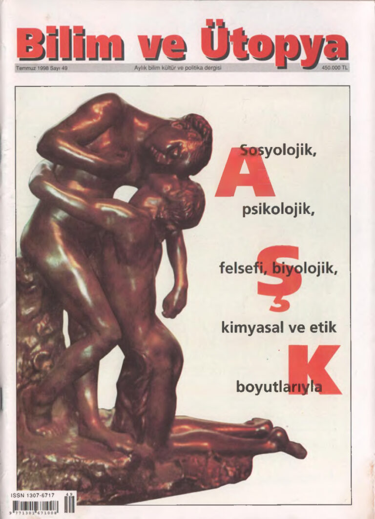 Bilim ve Ütopya Sayı 049 Temmuz 1998 Kitap Kapağı