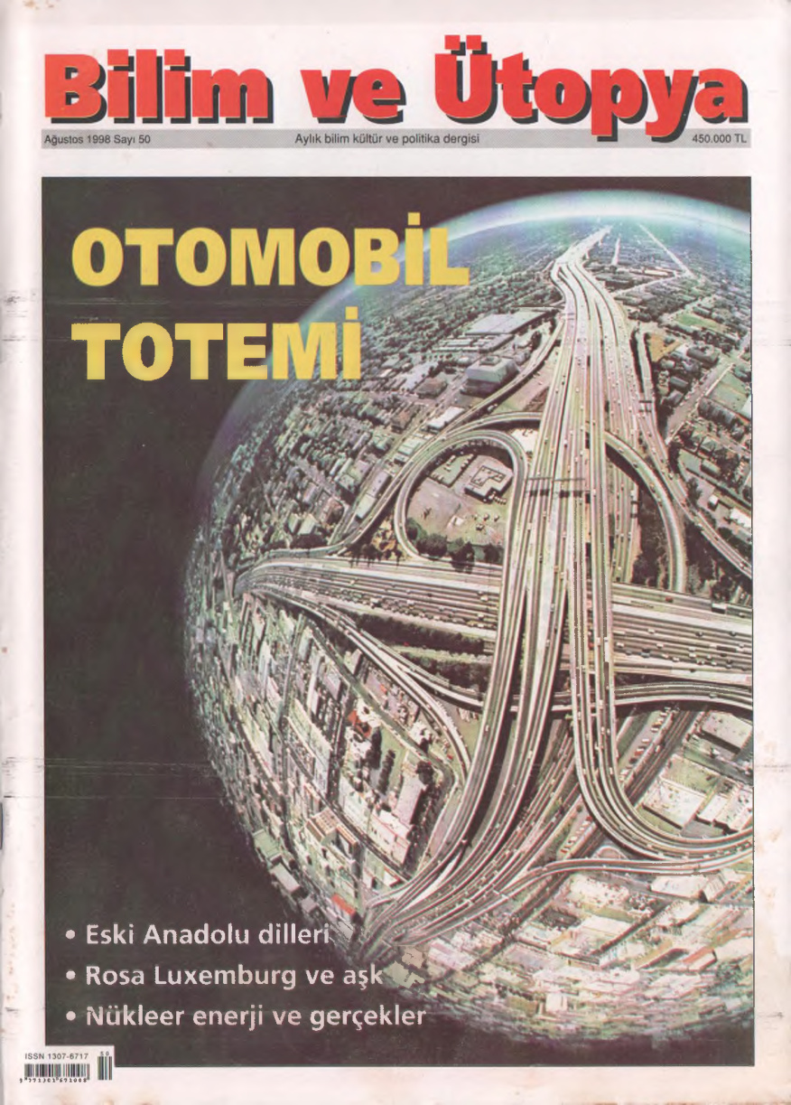 Bilim ve Ütopya Sayı 050 Ağustos 1998 PDF İndir – Kolektif