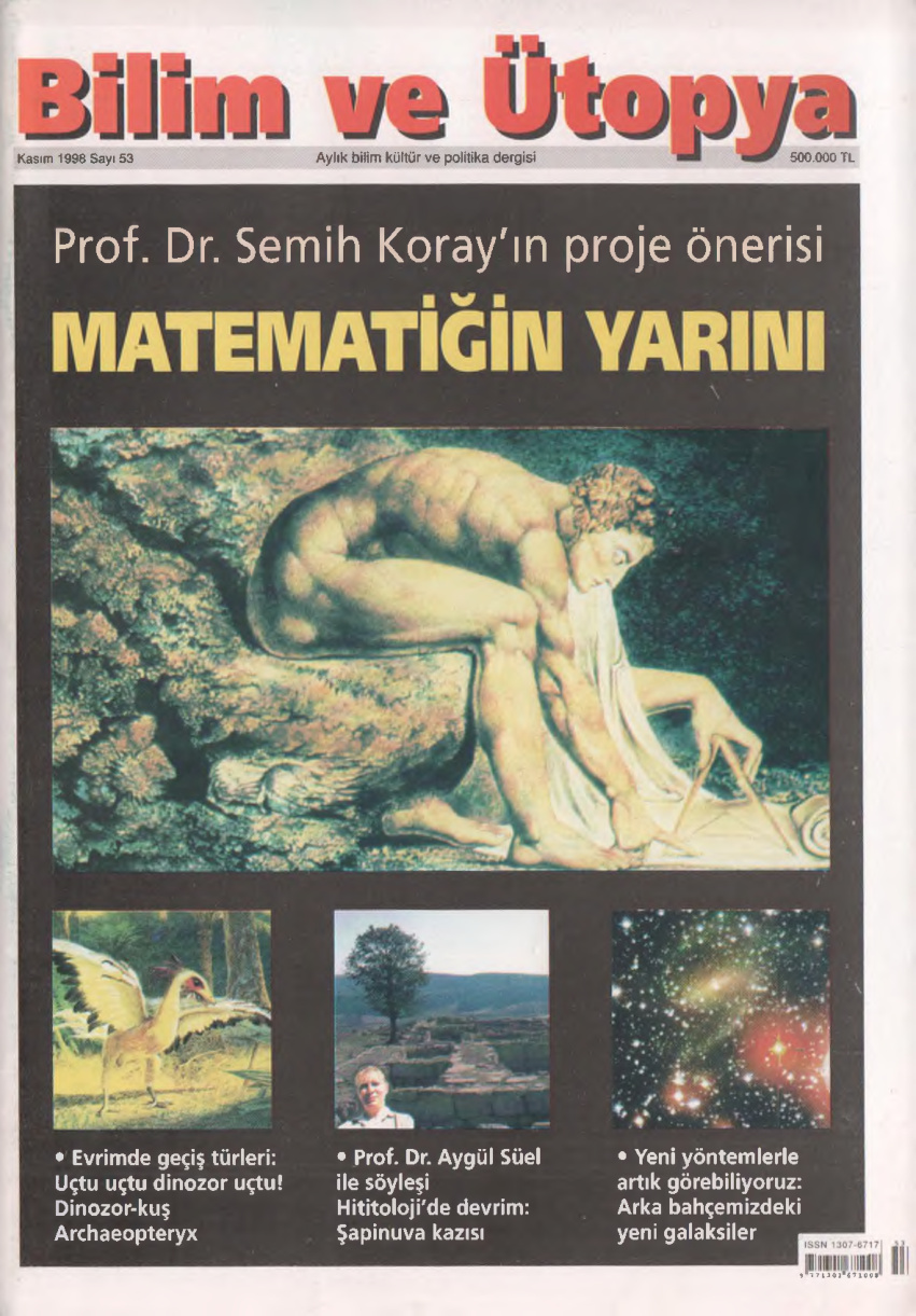Bilim ve Ütopya Sayı 053 Kasım 1998 PDF İndir – Kolektif