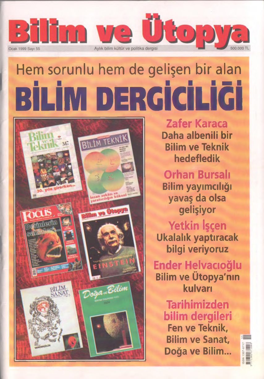 Bilim ve Ütopya Sayı 055 Ocak 1999 PDF İndir – Kolektif