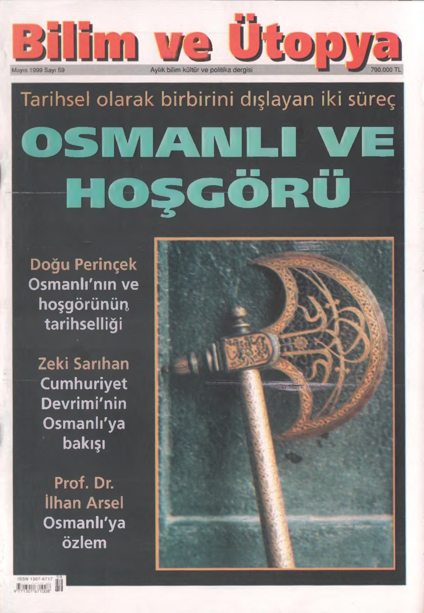 Bilim ve Ütopya Sayı 059 Mayıs 1999 PDF İndir – Kolektif