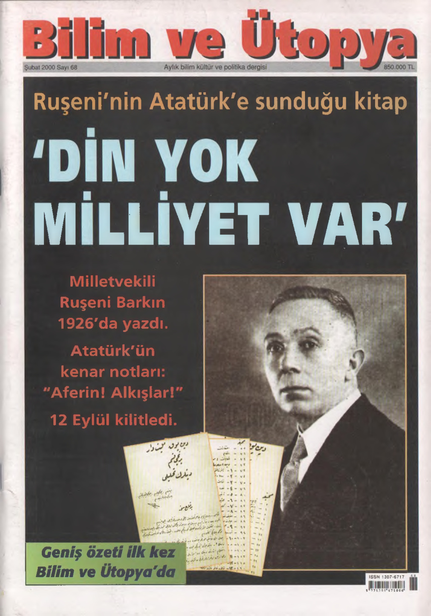 Bilim ve Ütopya Sayı 068 Şubat 2000 PDF İndir – Kolektif