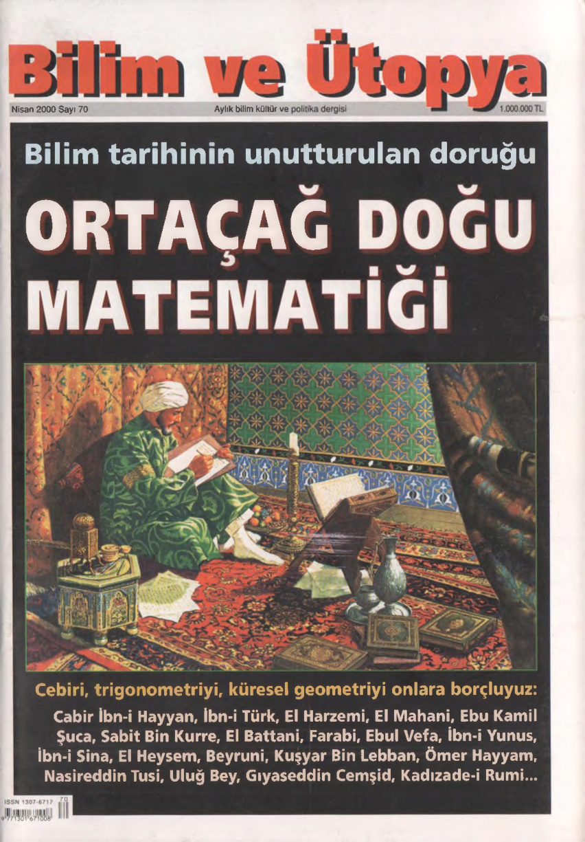 Bilim ve Ütopya Sayı 070 Nisan 2000 PDF İndir – Kolektif