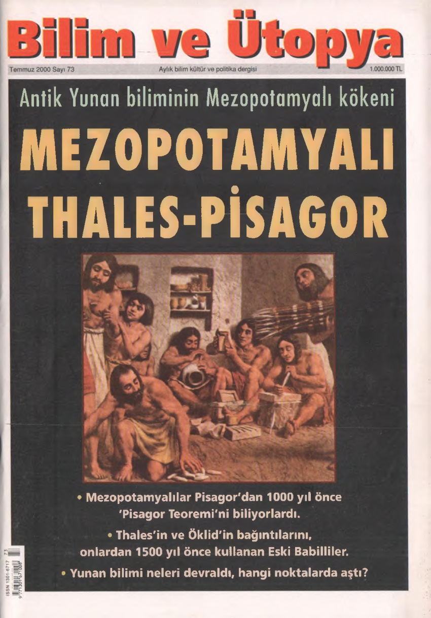 Bilim ve Ütopya Sayı 073 Temmuz 2000 PDF İndir – Kolektif