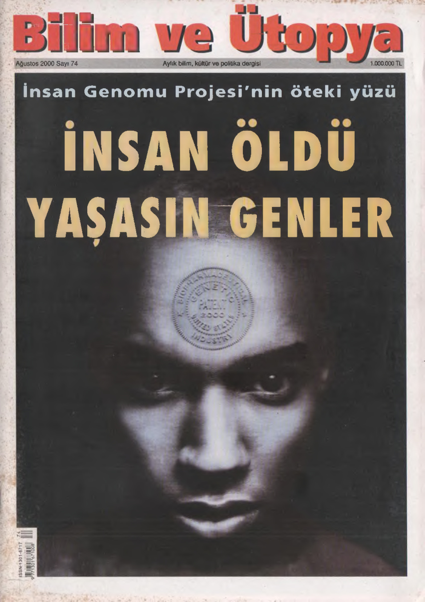Bilim ve Ütopya Sayı 074 Ağustos 2000 PDF İndir – Kolektif