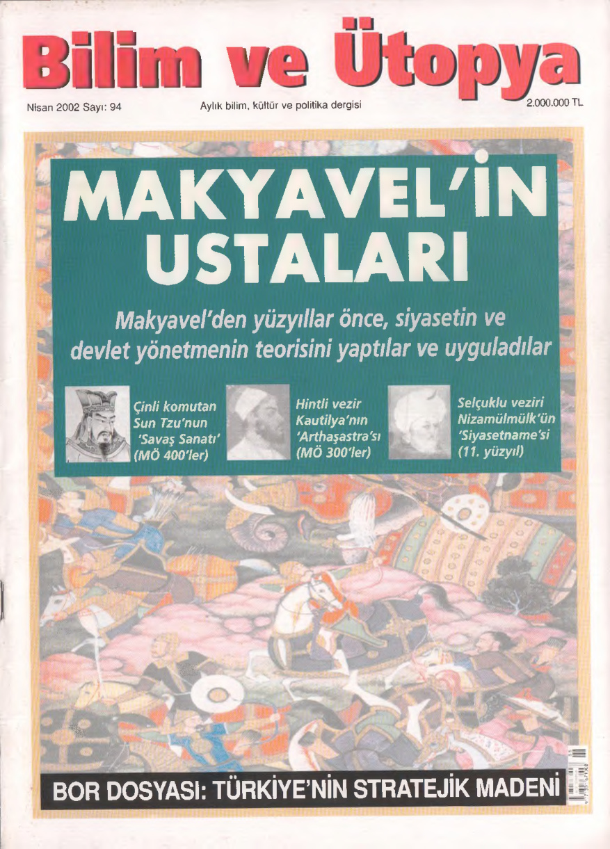 Bilim ve Ütopya Sayı 094 Nisan 2002 PDF İndir – Kolektif
