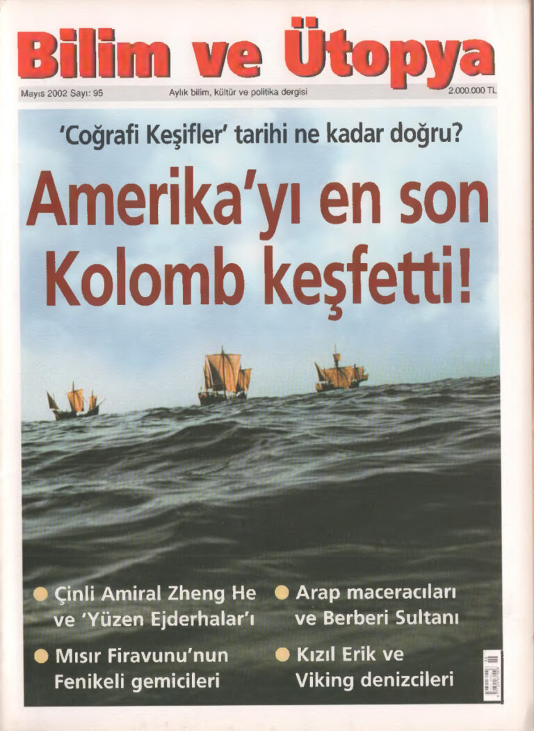 Bilim ve Ütopya Sayı 095 Mayıs 2002 Kitap Kapağı