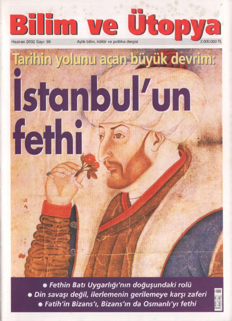 Bilim ve Ütopya Sayı 096 Haziran 2002 Kitap Kapağı