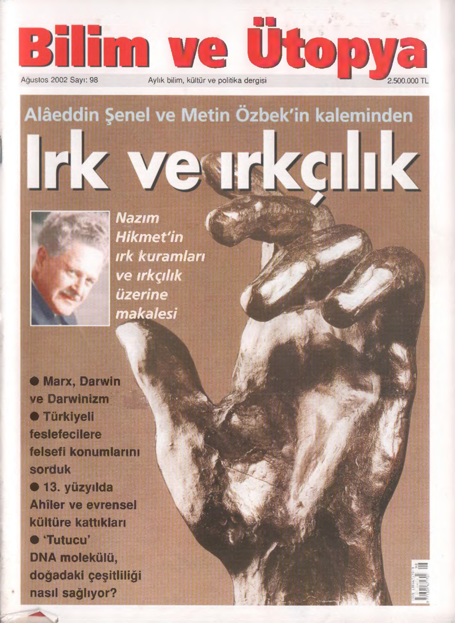 Bilim ve Ütopya Sayı 098 Ağustos 2002 PDF İndir – Kolektif