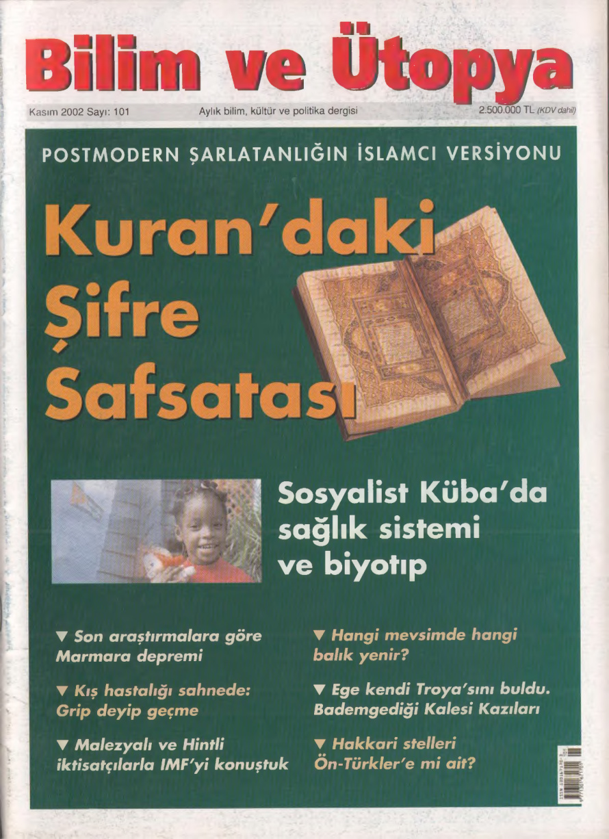 Bilim ve Ütopya Sayı 101 Kurandaki Şifre Safsatası PDF İndir – Kolektif