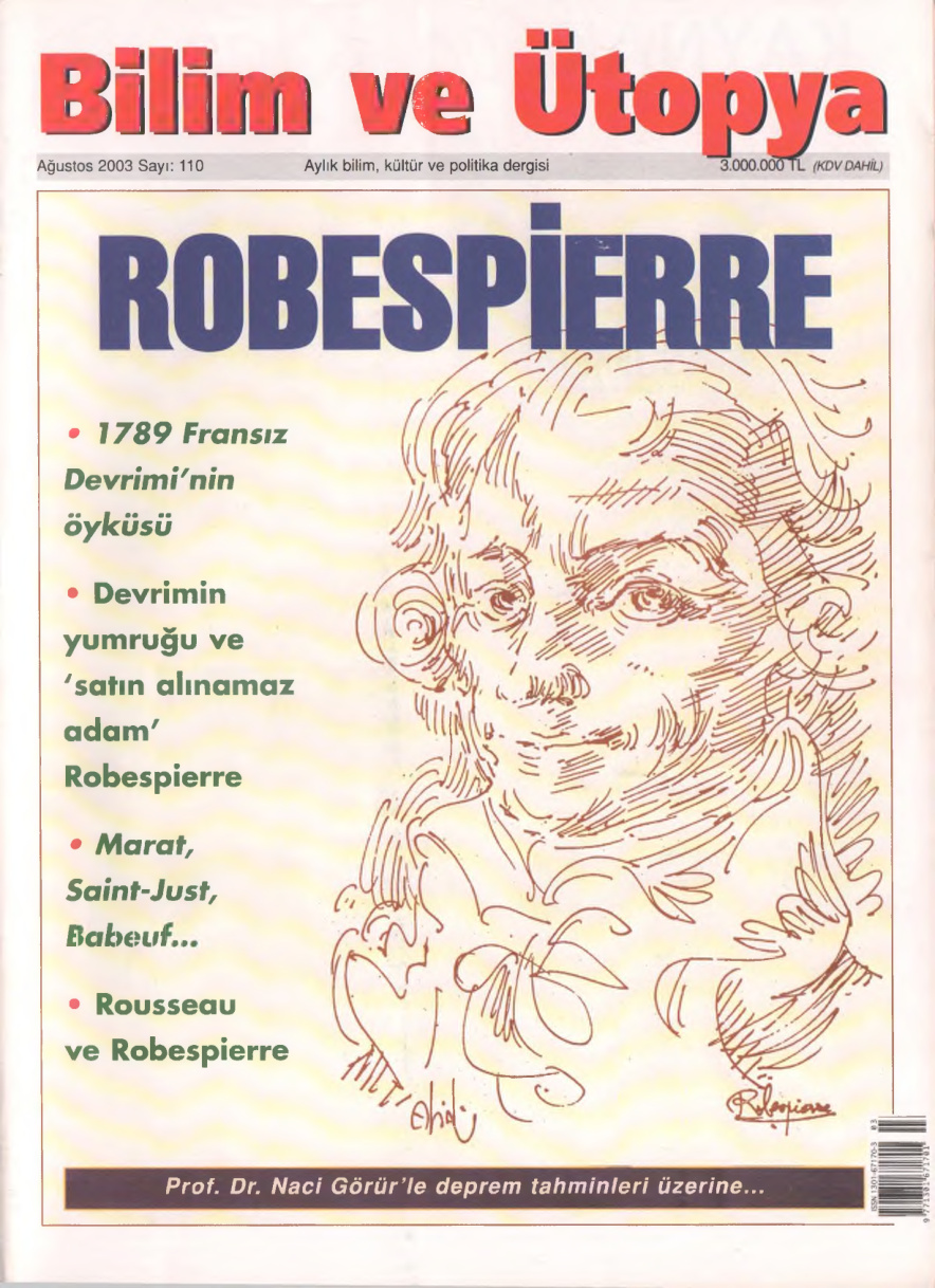 Bilim ve Ütopya Sayı 110 Robespierre PDF İndir – Kolektif