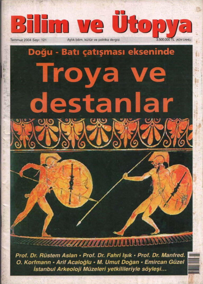 Bilim ve Ütopya Sayı 121 Troya ve Destanlar Kitap Kapağı