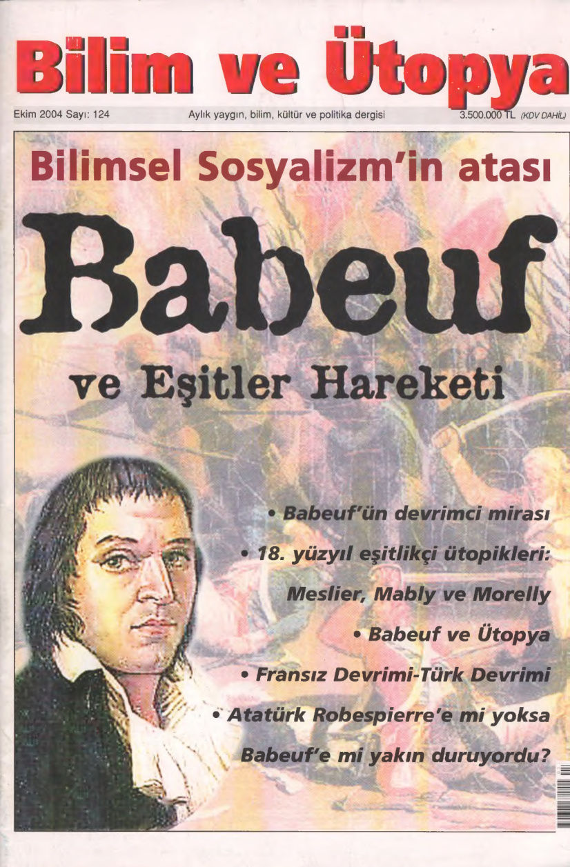 Bilim ve Ütopya Sayı 124 Babeuf ve Eşitler Hareketi PDF İndir – Kolektif