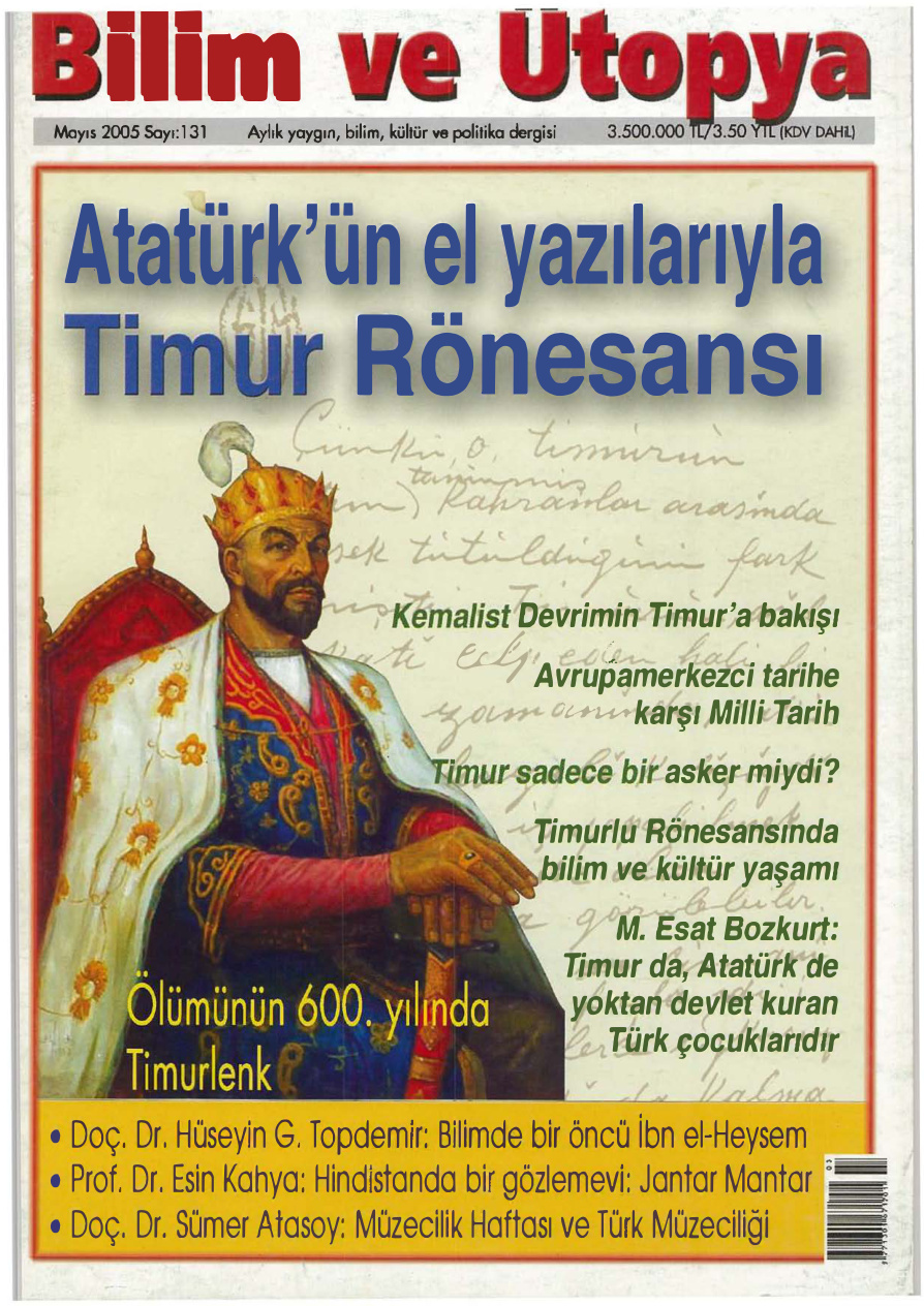 Bilim ve Ütopya Sayı 131 Mayıs 2005 PDF İndir – Kolektif