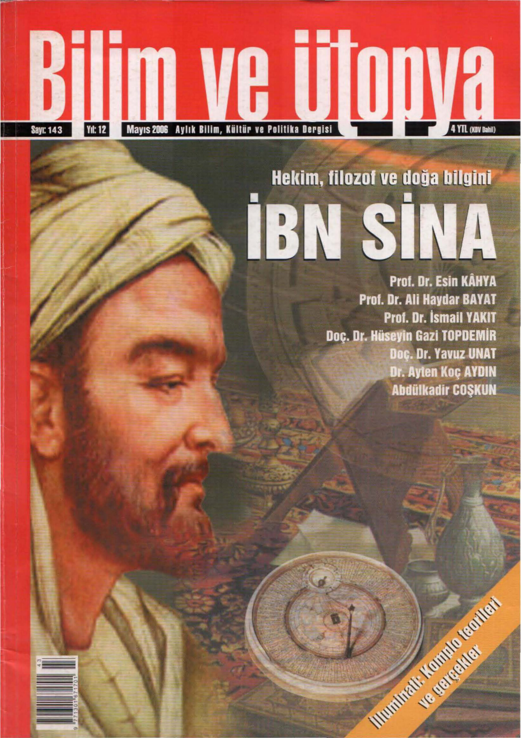 Bilim ve Ütopya Sayı 143 İbn Sina PDF İndir – Kolektif