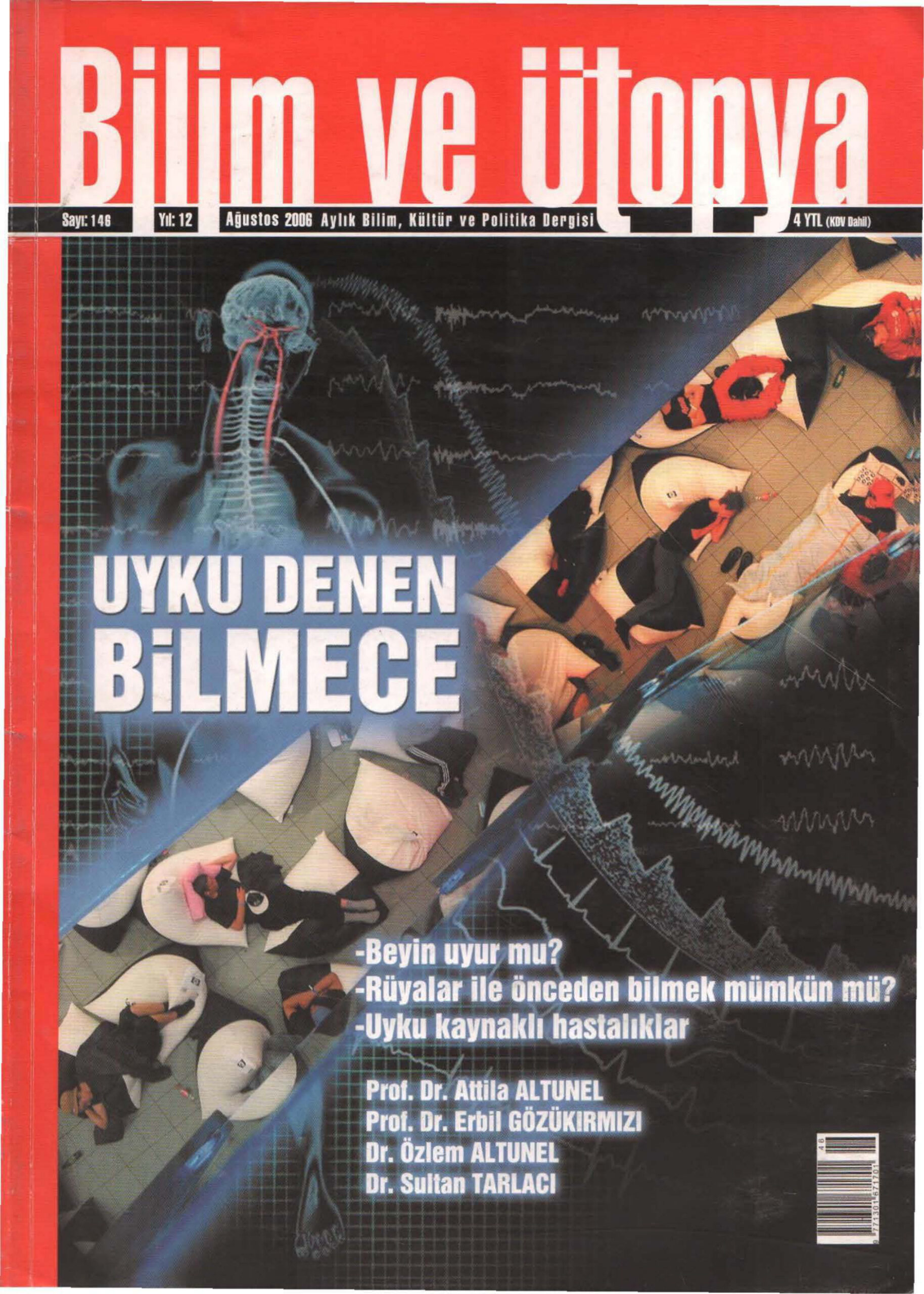 Bilim ve Ütopya Sayı 146 Uyku Denen Bilmece PDF İndir – Kolektif