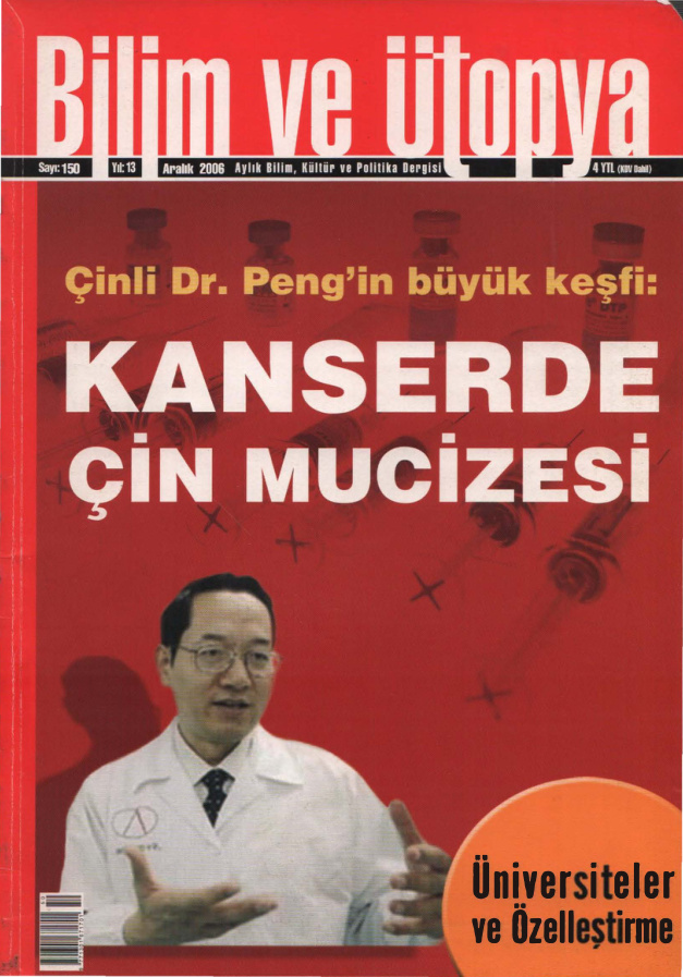 Bilim ve Ütopya Sayı 150 Kanserde Çin Mucizesi PDF İndir – Kolektif