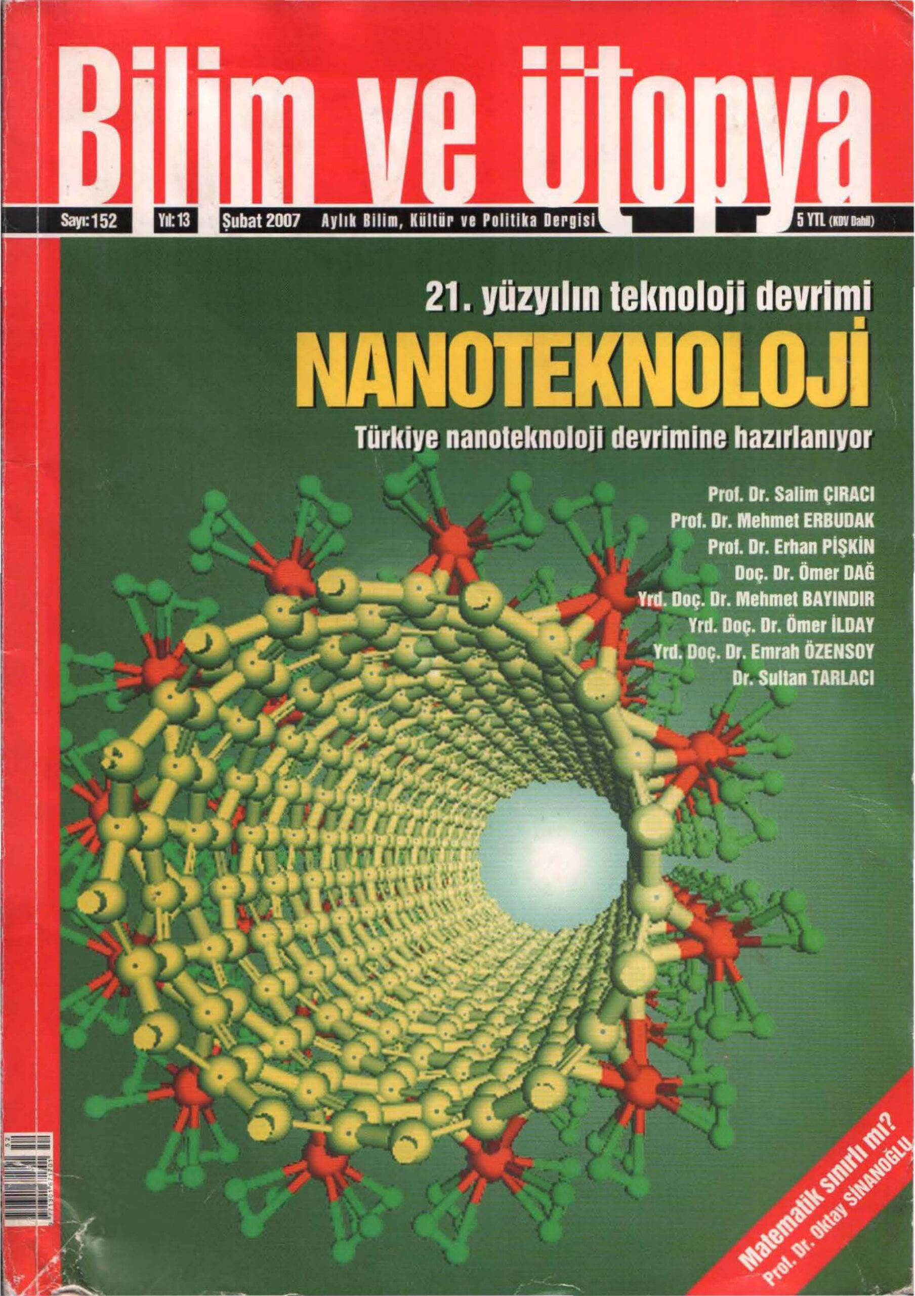 Bilim ve Ütopya Sayı 152 Nanoteknoloji PDF İndir – Kolektif