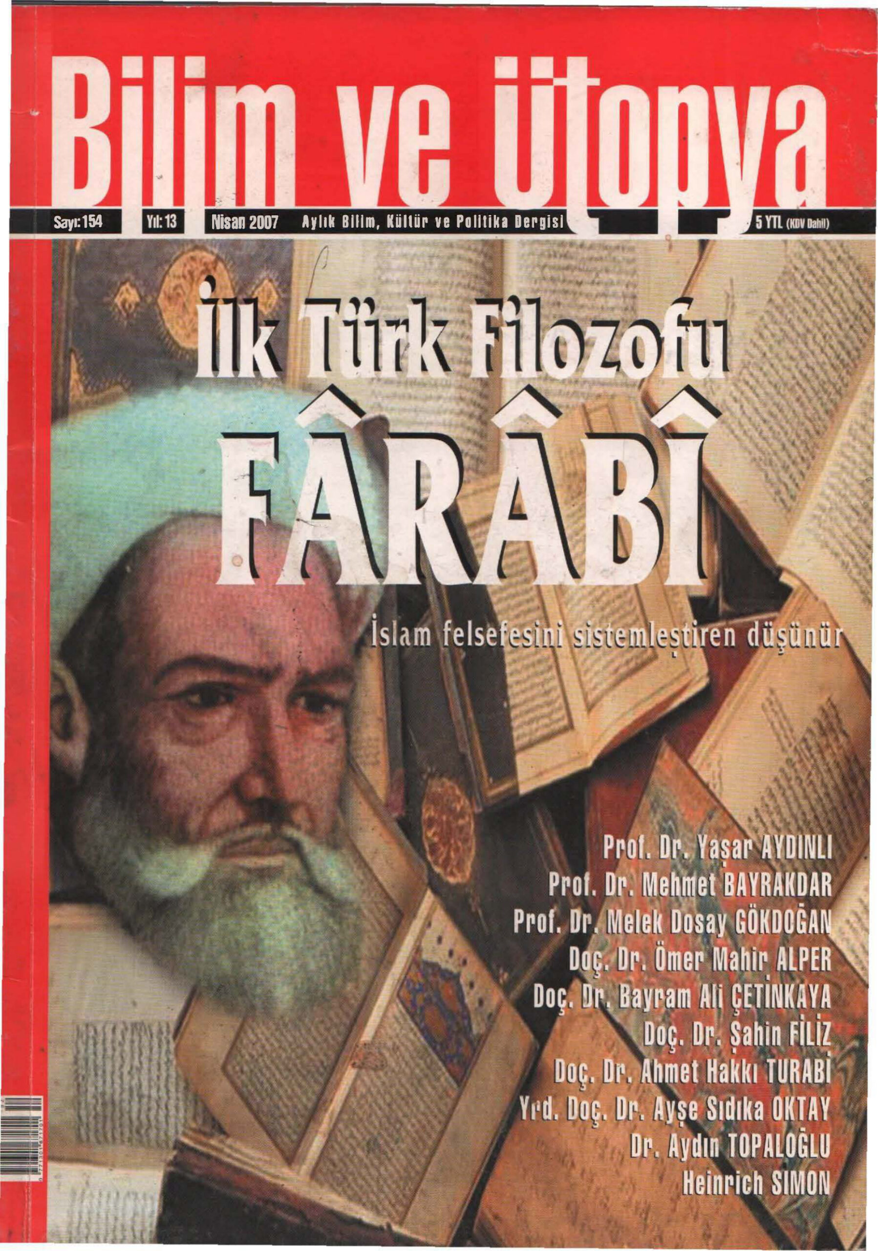 Bilim ve Ütopya Sayı 154 Farabi PDF İndir – Kolektif