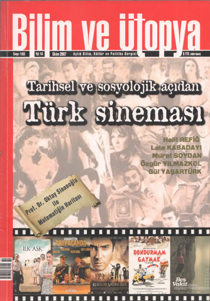 Bilim ve Ütopya Sayı 160 Türk Sineması PDF İndir – Kolektif
