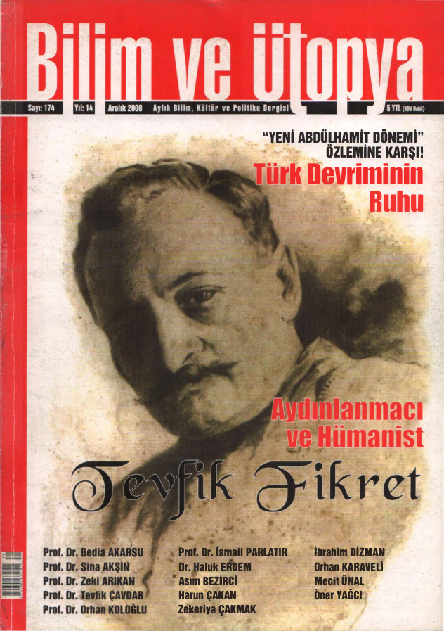 Bilim ve Ütopya Sayı 174 Tevfik Fikret PDF İndir – Kolektif