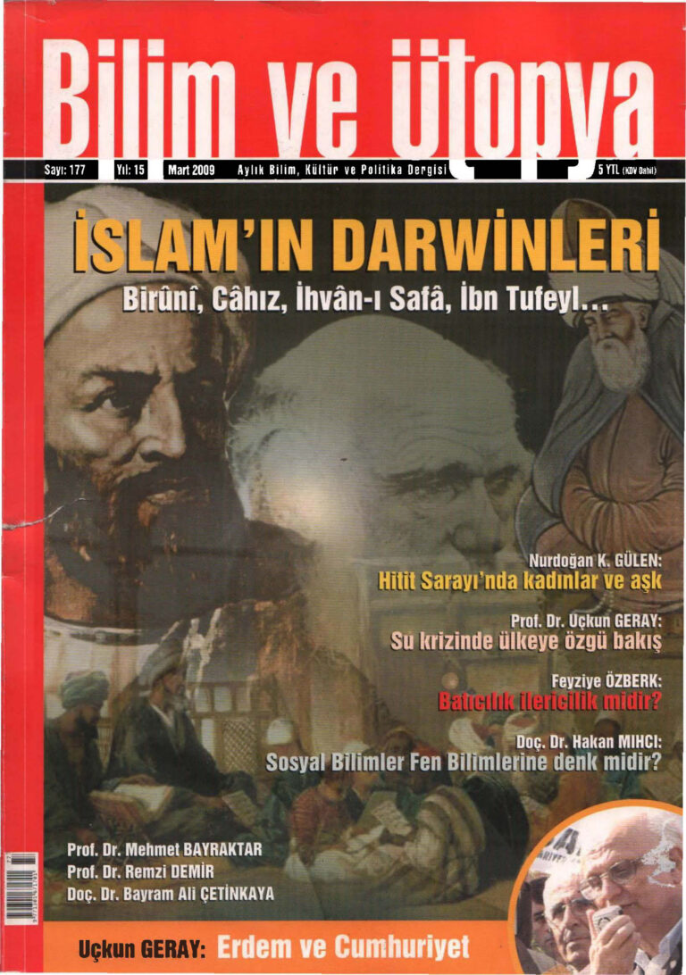 Bilim ve Ütopya Sayı 177 İslamın Darwinleri Kitap Kapağı